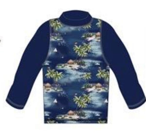 Milky Hawaiian Long Sleeve Rashy