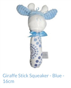 ES Kids Giraffe Squeaker - Blue/Green