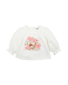 Bebe - Faye - Long Sleeve Tee - Cloud