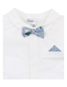 Bebe - Liberty Bow Tie Romper - Sail Multi