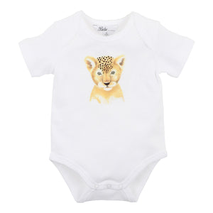 Bebe - Riley Lion Cub Bodysuit - Cloud