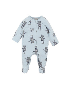 Bebe - Roboto - Zip Onesie - Roboto Print