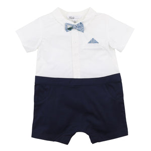Bebe - Liberty Bow Tie Romper - Sail Multi
