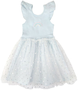 Albetta - Blue Silver Rainbow Ballet Dress