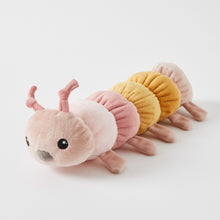 Load image into Gallery viewer, Pilbeam Charlie The Caterpillar Rattle - Pink or Blue
