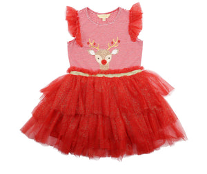 Bebe Christmas Reindeer dress