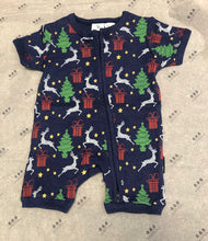 Load image into Gallery viewer, Korango Christmas Zip Romper - Green or Navy
