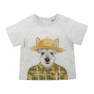 Bebe - Jack Dog Tee - Grey Marle