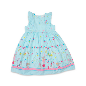 Korango - Circus Frill Party Dress - Blue