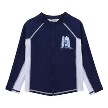 Load image into Gallery viewer, Bebe - Max Front Zip Long Sleeve Rashie - Navy
