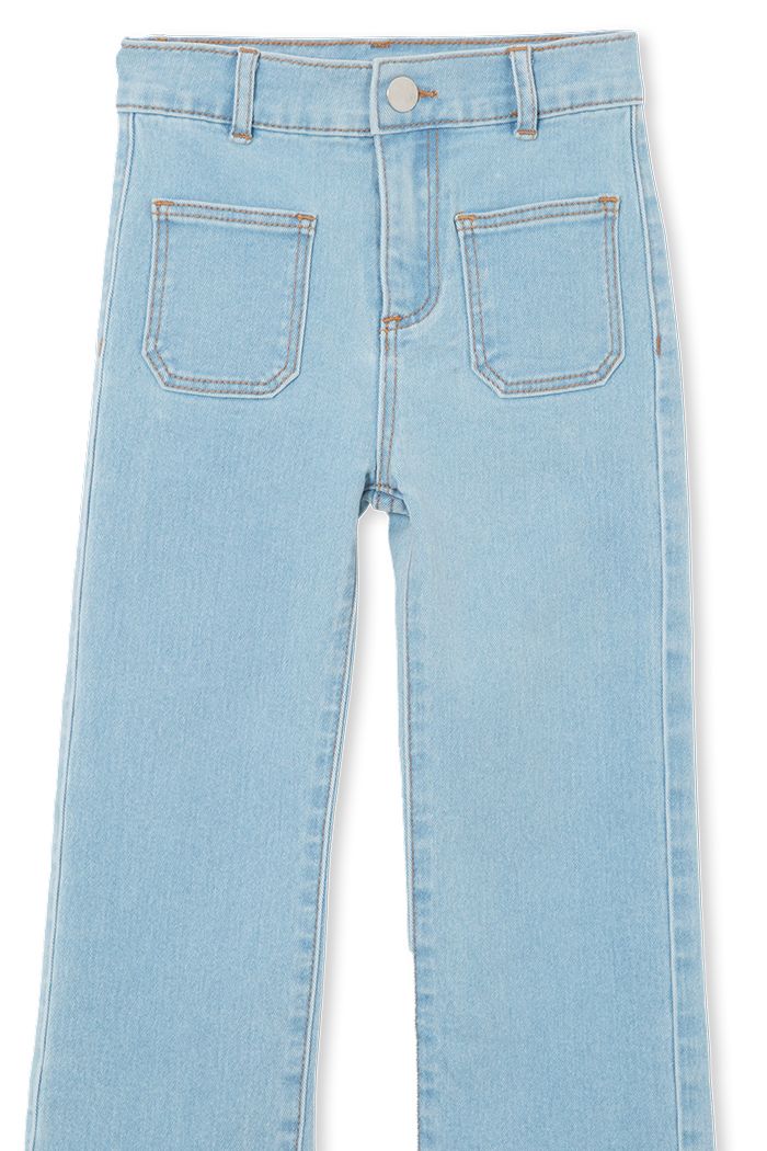 Milky - Denim Crop Jean - Blue Denim