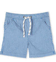 Load image into Gallery viewer, Milky - Pinstripe Short - Navy/white
