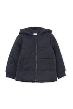 Load image into Gallery viewer, Milky - Hooded Puffer Jacket - Navy
