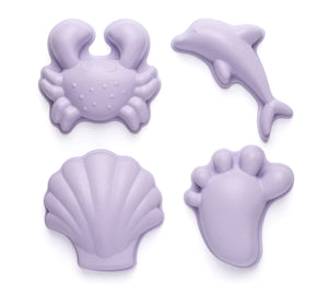 Scrunch - Educational -  Footprint  Moulds - Dusty Rose, Lavender, Duck Egg Blue or Spearmint
