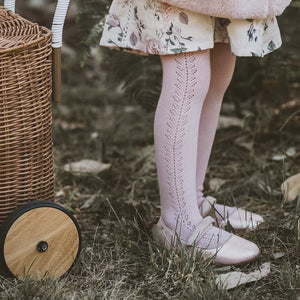Bebe - Pointelle Tights/stockings - Pale Pink or Cloud