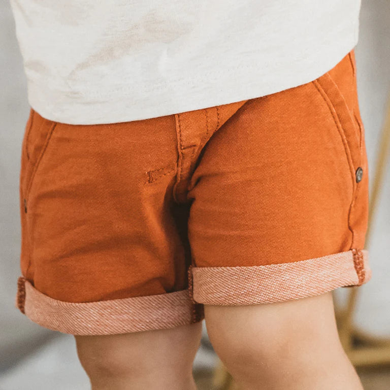 Bebe - Rust Knit Denim Short