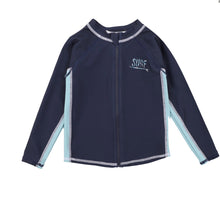 Load image into Gallery viewer, Bebe - Bram Long Sleeve Zip Sun Top - Navy

