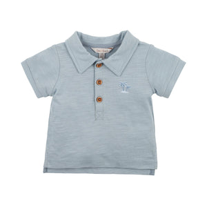 Bebe - Toucan Polo Top - Soft Blue