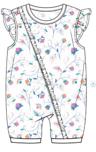 Tiny Twig - Zipsuit - Bold Floral
