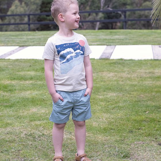 Bebe - Seaside Wave Tee - Stone