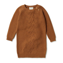 Load image into Gallery viewer, Wilson &amp; Frenchy - Knitted Cable Dress - Spice
