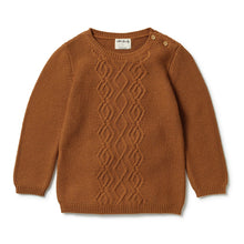Load image into Gallery viewer, Wilson &amp; Frenchy - Knitted Cable Jumper - Spice
